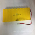 Batterie rechargeable de batterie de 800mAh 12v nicd paquet rechargeable de batterie de la batterie 800mAh 12v nicd